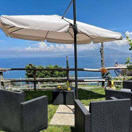 Villa La Badia Montechiaro - Breathtaking View Of Sorrento Coast Vico Equense Exterior foto