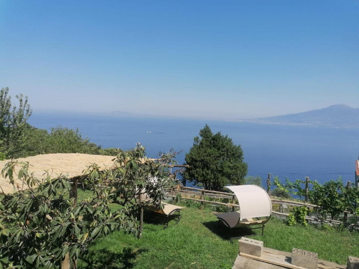 Villa La Badia Montechiaro - Breathtaking View Of Sorrento Coast Vico Equense Exterior foto