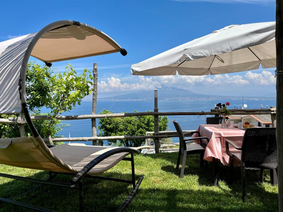Villa La Badia Montechiaro - Breathtaking View Of Sorrento Coast Vico Equense Exterior foto