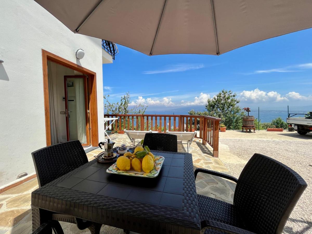 Villa La Badia Montechiaro - Breathtaking View Of Sorrento Coast Vico Equense Exterior foto